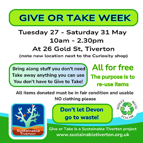 Give or take Flyer for May 27th to May 31st 2025
