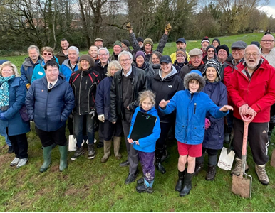 Tiverton Tree Team Volunteers Create Community Orchard image