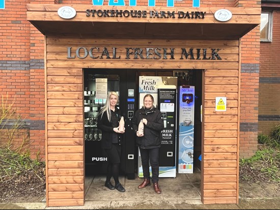 Stokehouse Farm Dairy self-serve stations in Tiverton and Cullompton are available 24 hours a day