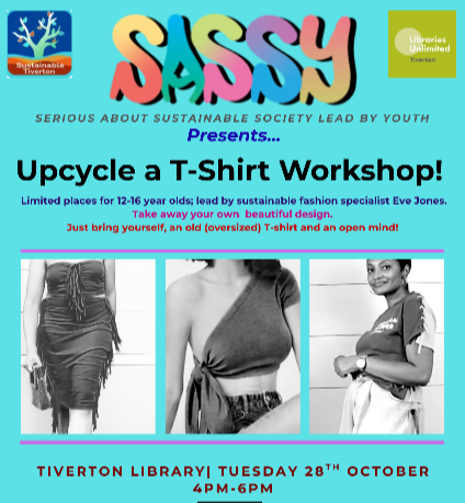 Upcycle a T SHIRT Workshop leaflet