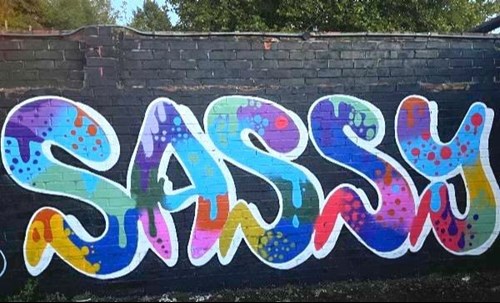 Sassy Graffiti on a wall