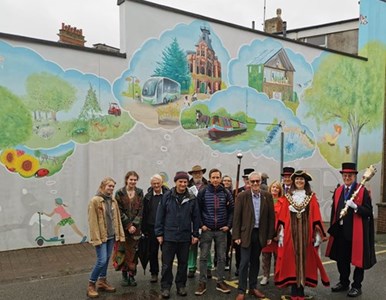 Net Zero Mural Celebrated at Tiverton image